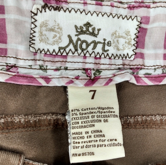 NORI | Vintage Brown Flare Leg Pants Slacks | Size 7 - Picture 9 of 13